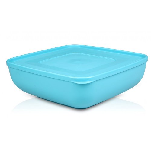 Viosarp SALAD POT WITH LID M-034 4.8lt SQUARE LOW 27x27x11cm