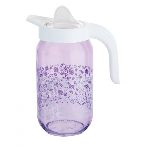 Viosarp GLASS JUG 1lit 111372 WITH RENGA PATTERN